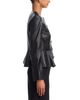 Veronica Beard Veronica Beard Quinn Peplum Leather Jacket - 5