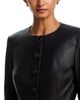 Veronica Beard Veronica Beard Quinn Peplum Leather Jacket - 6