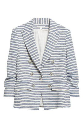 Veronica Beard Veronica Beard Ryland Stripe Cotton Blend Dickey Jacket
