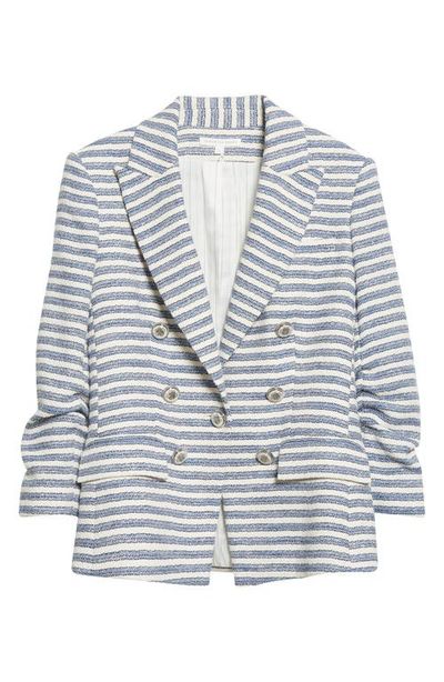 Veronica Beard Veronica Beard Ryland Stripe Cotton Blend Dickey Jacket