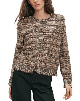 Veronica Beard Veronica Beard Sariyah Button Front Knit Jacket