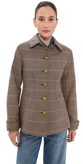 Veronica Beard Veronica Beard Severine Coat Khaki Multi