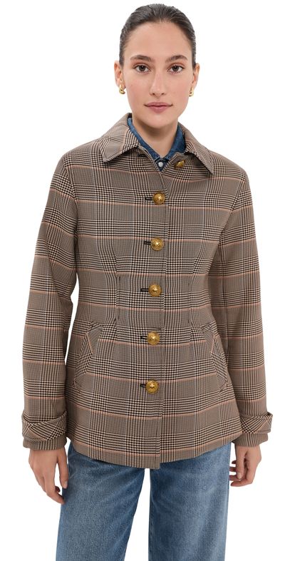 Veronica Beard Veronica Beard Severine Coat Khaki Multi