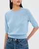 Veronica Beard Veronica Beard Shana Cashmere Sweater Pale Blue River Melange - 2