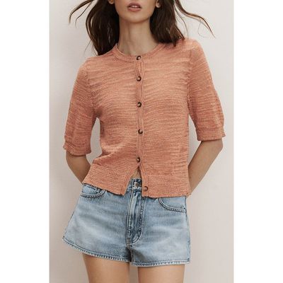 Veronica Beard Veronica Beard Shana Linen Blend Cardigan