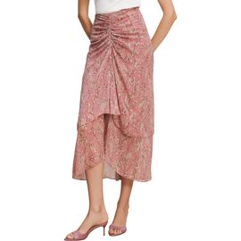 Veronica Beard Veronica Beard Sira Metallic Thread Midi Skirt