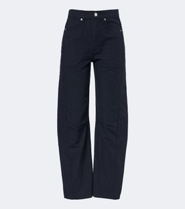 Veronica Beard Veronica Beard Sloan cotton barrel-leg pants