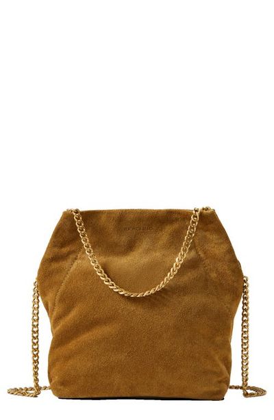 Veronica Beard Veronica Beard Small Slouch Metallic Convertible Leather Shoulder Bag