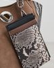 Veronica Beard Veronica Beard Snake Embossed Zip Card Holder Bark Multi One - 4