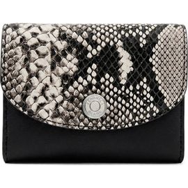 Veronica Beard Veronica Beard Snakeskin Embossed Flap Leather Card Holder