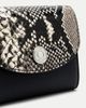 Veronica Beard Veronica Beard Snakeskin Embossed Flap Leather Card Holder - 4