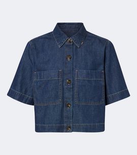 Veronica Beard Veronica Beard Spruce cotton denim shirt