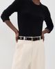 Veronica Beard Veronica Beard Stone Embellished Arch Belt Black - 3