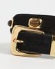 Veronica Beard Veronica Beard Stone Embellished Arch Belt Black - 5