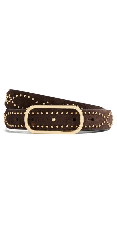 Veronica Beard Veronica Beard Studded Loop Belt Espresso