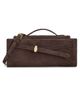 Veronica Beard Veronica Beard Suede Dash Clutch Bag Espresso One - 1