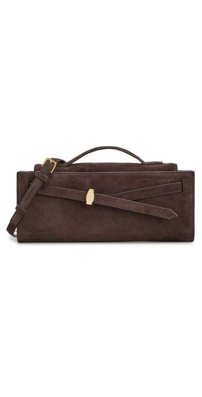 Veronica Beard Veronica Beard Suede Dash Clutch Bag Espresso One