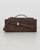 Veronica Beard Veronica Beard Suede Dash Clutch Bag Espresso One - 2