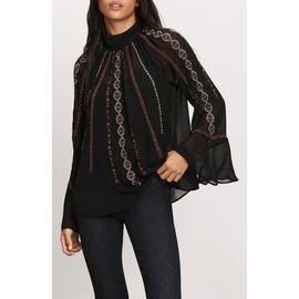 Veronica Beard Veronica Beard Tairis Embroidered Top