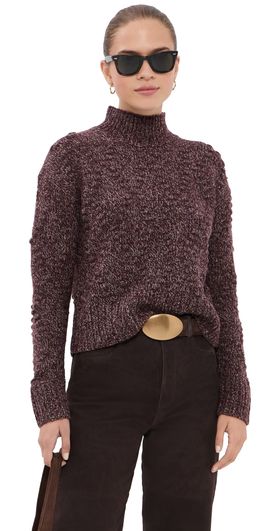 Veronica Beard Veronica Beard Tati Pullover Burgundy Multi