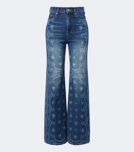 Veronica Beard Veronica Beard Taylor printed wide-leg jean