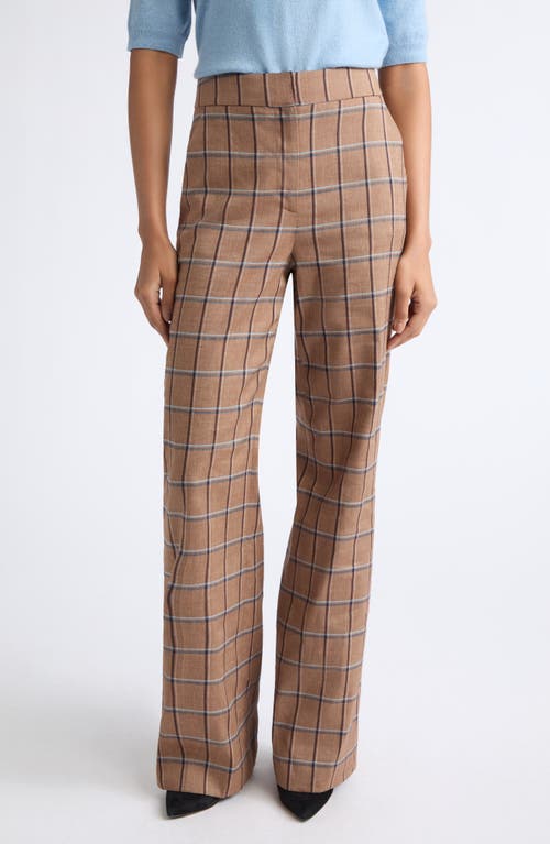 Veronica Beard Veronica Beard Tonelli Plaid Wide Leg Pants