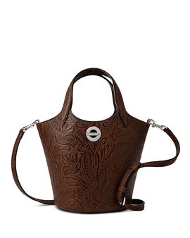 Veronica Beard Veronica Beard Tooled Anchor Leather Crossbody