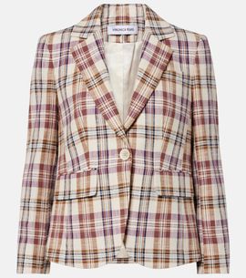 Veronica Beard Veronica Beard Tyra plaid cotton-blend blazer