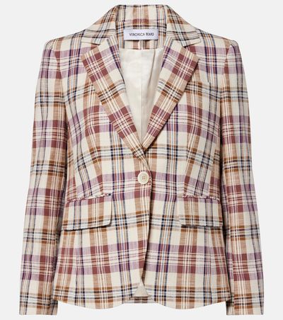 Veronica Beard Veronica Beard Tyra plaid cotton-blend blazer