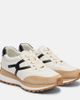 Veronica Beard Veronica Beard Valentina suede-trimmed leather sneakers - 1