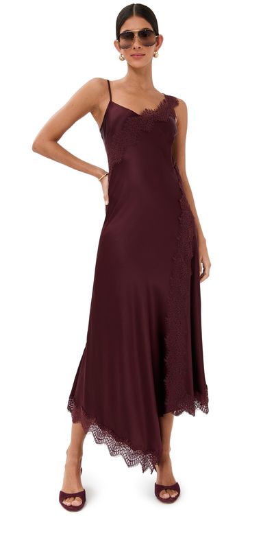blue dress for baby girl Veronica Beard Wyndham Silk Midi Dress | Black