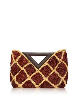 Veronica Beard Veronica Beard Vesper Raffia Crochet Clutch