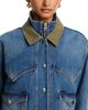 Veronica Beard Veronica Beard Wegner Double Collar Denim Jacket - 6