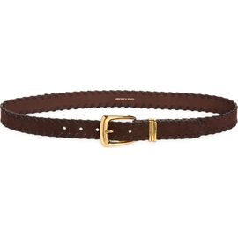 Veronica Beard Veronica Beard Whipstitch Suede Belt