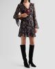 Veronica Beard Veronica Beard Women's Adrienne Paisley Silk Ruffle Minidress - 4
