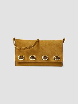 Veronica Beard Veronica Beard Women's Edit Crystal-Embellished Suede Shoulder Bag