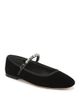 Veronica Beard Veronica Beard Women's Ellie Crystal & Velvet Mary Jane Flats - 1