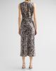 Veronica Beard Veronica Beard Women's Gemma Paisley Satin Sleeveless Midi Dress - 3