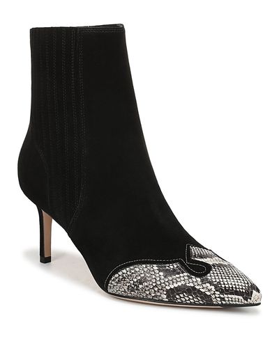 Veronica Beard Veronica Beard Women's Lisa Western Mid Heel Ankle Boots