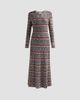 Veronica Beard Veronica Beard Women's Nami Striped Rib-Knit Midi-Dress - 1