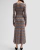 Veronica Beard Veronica Beard Women's Nami Striped Rib-Knit Midi-Dress - 3