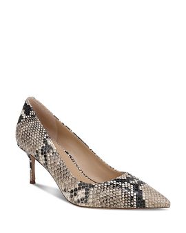 Veronica Beard Veronica Beard Women's Rita Snake Embossed Leather Pumps