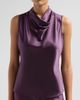 Veronica Beard Veronica Beard Women's Tam Silk-Blend Cowlneck Top - 5