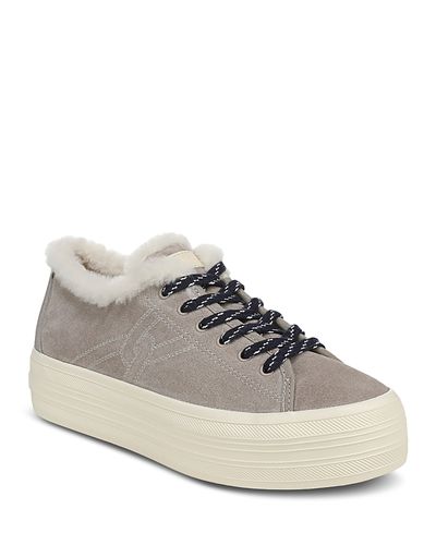 Veronica Beard Veronica Beard Women's Truett Shearling Lined Platform Sneakers