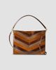 Veronica Beard Veronica Beard Women's Vida Chevron Suede Shoulder Bag - 1