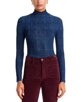 Veronica Beard Veronica Beard Wyeth Stretch Jersey Turtleneck Top