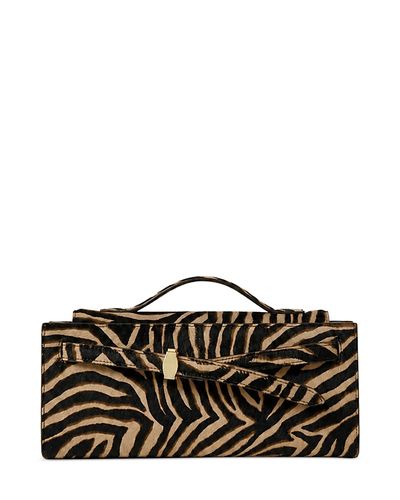 Veronica Beard Veronica Beard Ziger Calf Hair Top Handle Clutch