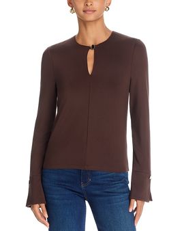 Veronica Beard Veronica Beard Zyris Keyhole Neck Top