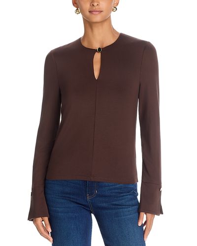 Veronica Beard Veronica Beard Zyris Keyhole Neck Top