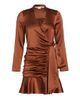 Veronica Beard Women's Agatha Silk Satin Wrap-Effect Dress - 1